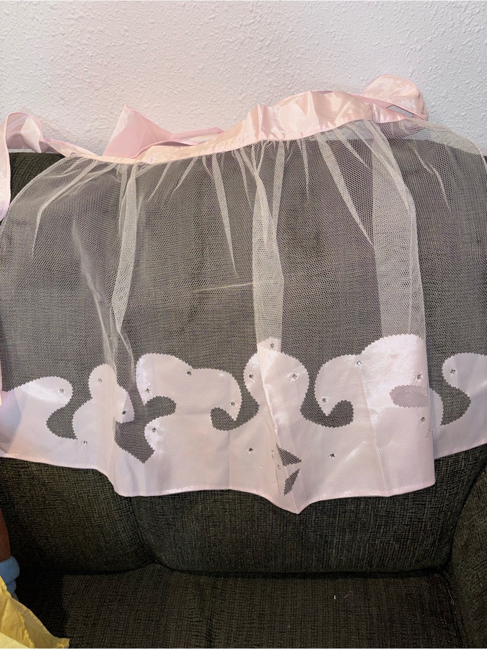 Fancy vintage sheer apron